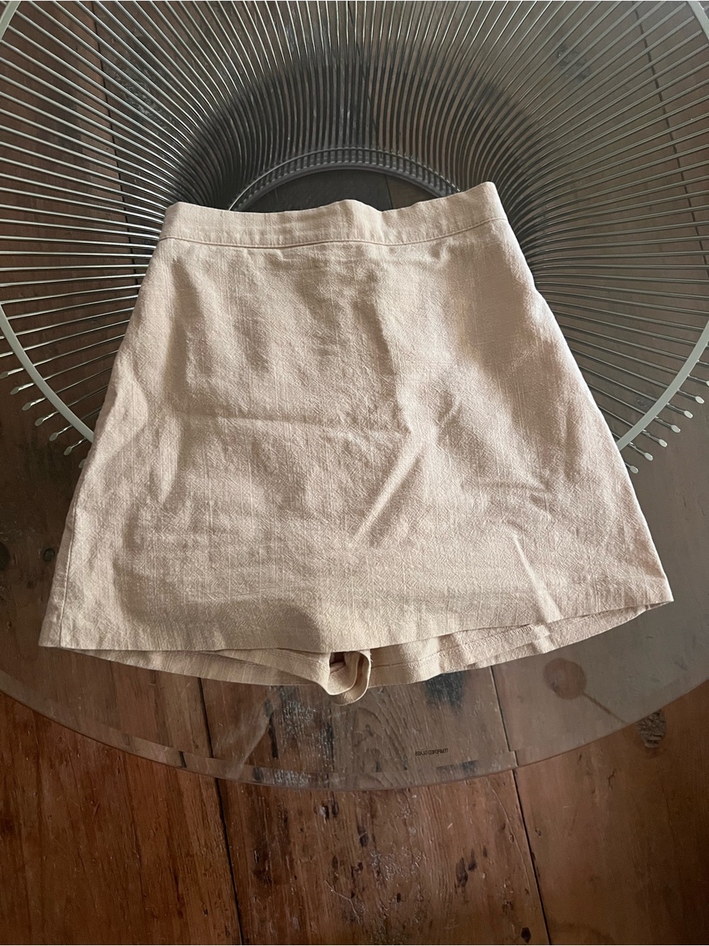 Neutral Beige High-Rise Women's Skort